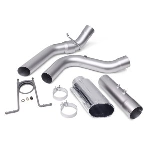 GMC Sierra 3500 Performance Exhaust - Single Rear Exit - Banks Power - Monster Exhaust System with Chrome SideKick Tip - Chrome - `17-`19